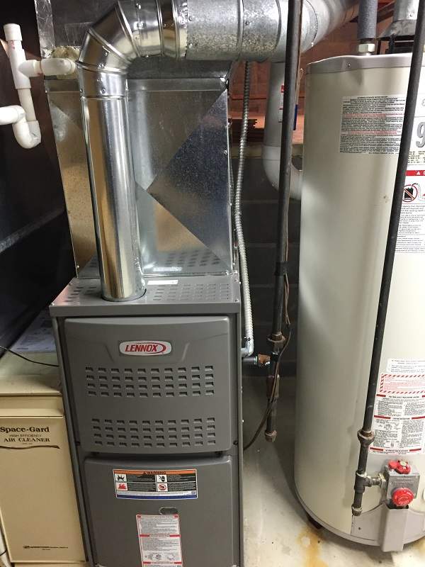 Maintenance and Repair on a furnace in Rocky River Ohio
